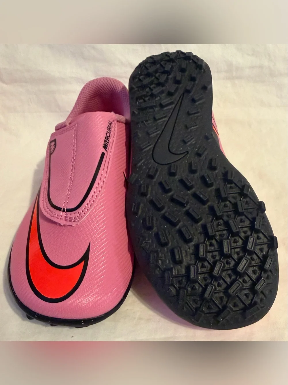 Nike Jr Mercurial Vapor 16 Club PS Turf Soccer Shoes FQ8291-600 Toddler Sz: 11C
